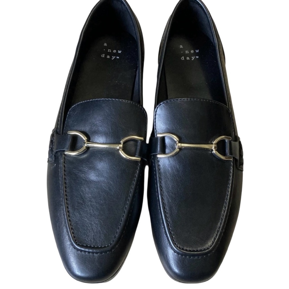 A New Day Women's Laurel Memory Foam Insole Loafer Flats Black Size 6 NWT